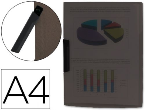 Bolsa dossier liderpapel com clip lateral din a4 preto 30 folhas , Liderpapel , 23008 , 4710581354855